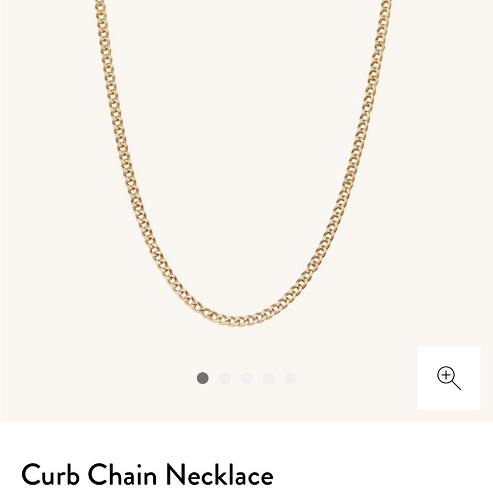 Mejuri 14K Yellow Gold Curb Chain Necklace